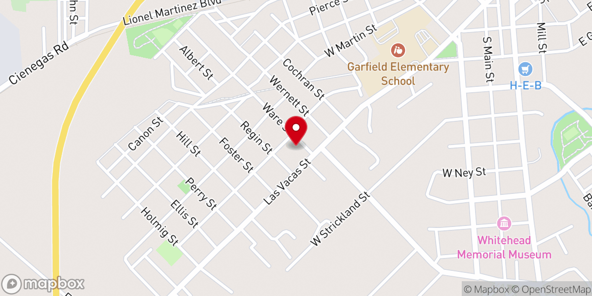 Map showing location of Iglesia Bautista Buen Pastor