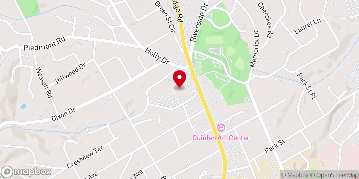 Map showing location of First Baptist Church Gainesville