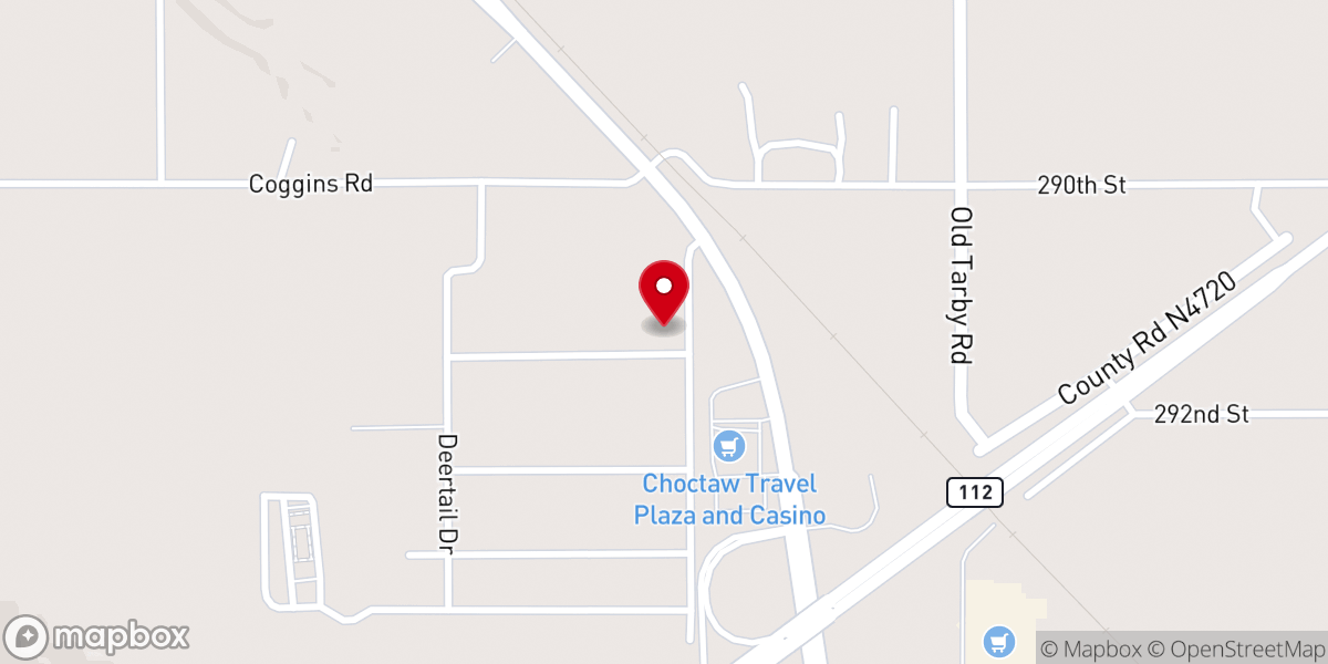 Map showing location of Gospel Tabernacle Church