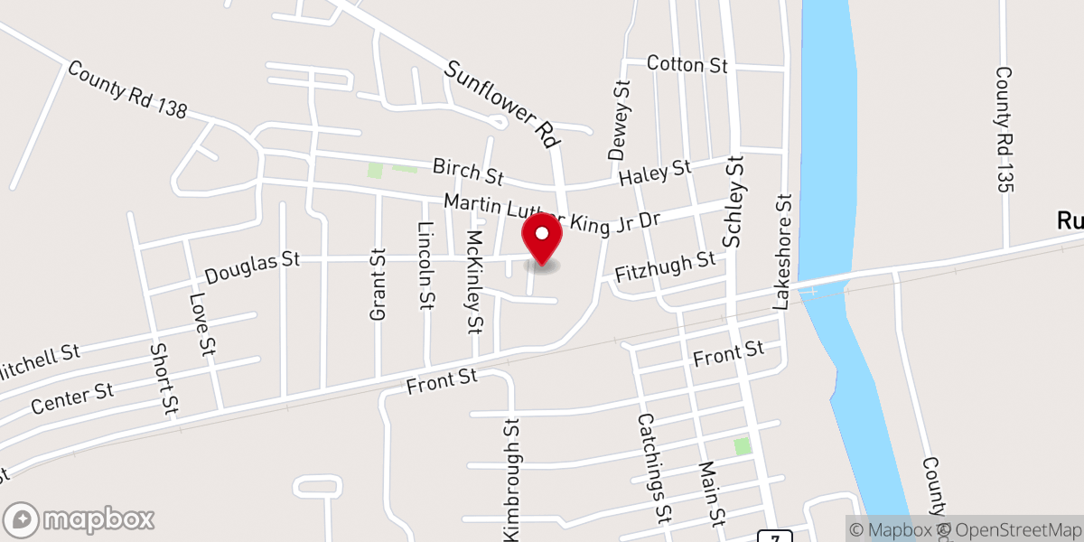 Map showing location of St Mary Missionary Baptist Church