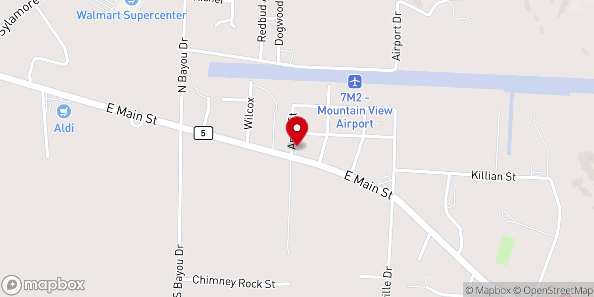 Map showing location of The Church of Christ