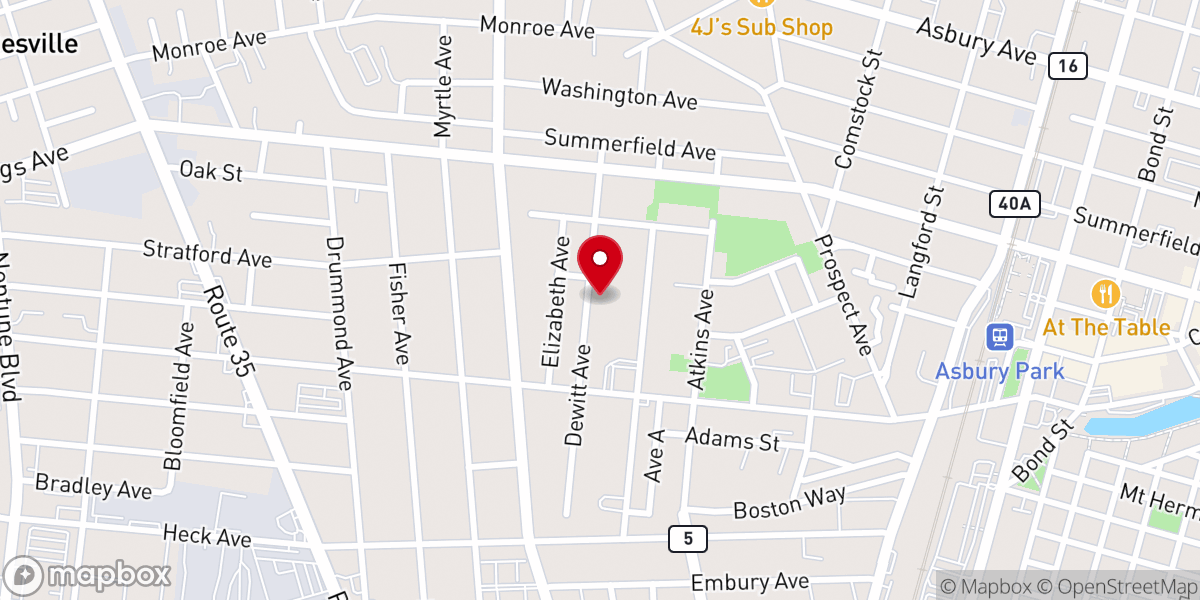 Map showing location of Shiloh United Holy Church