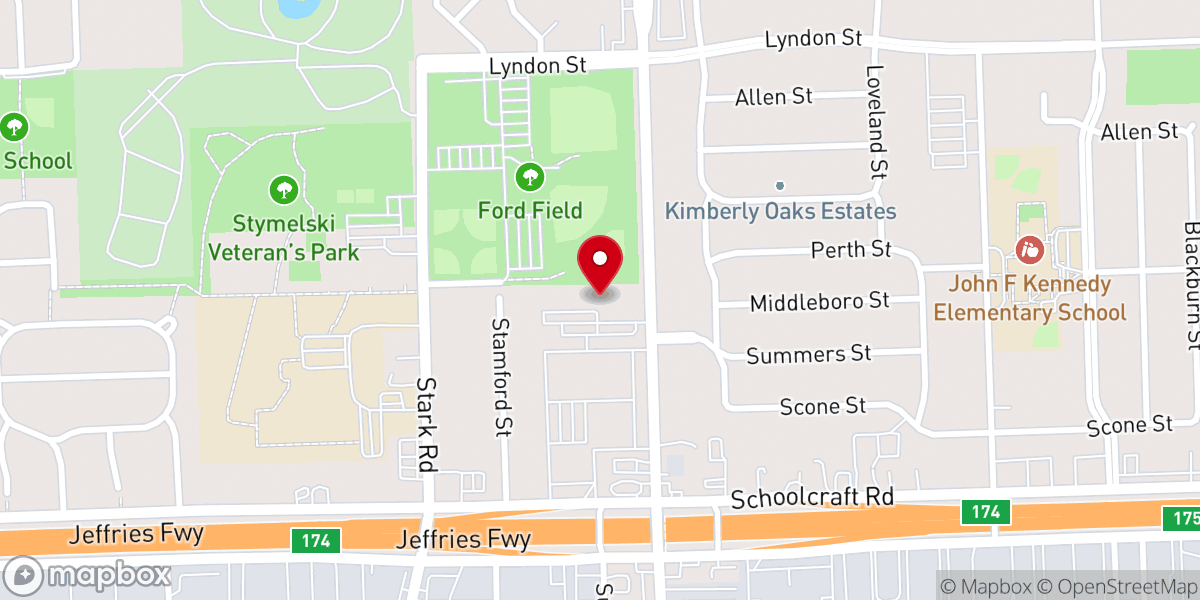 Map showing location of Christ Our Savior Lutheran Church