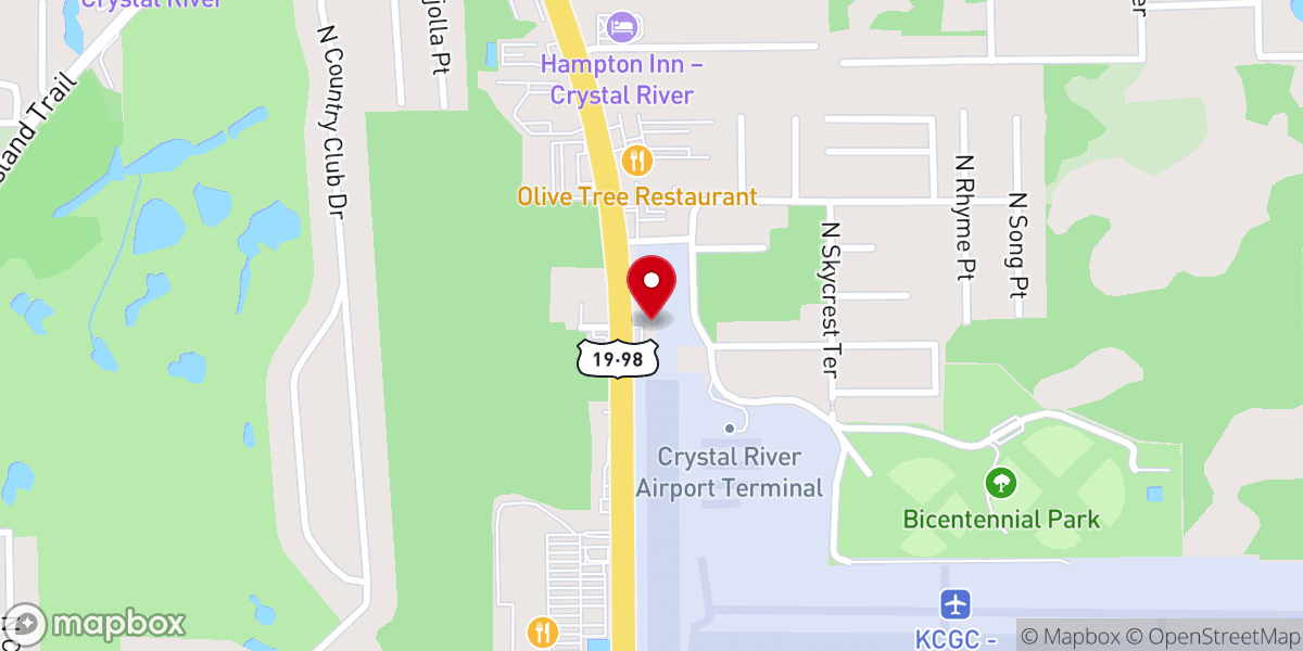Map showing location of The Blooming House Junk Shop