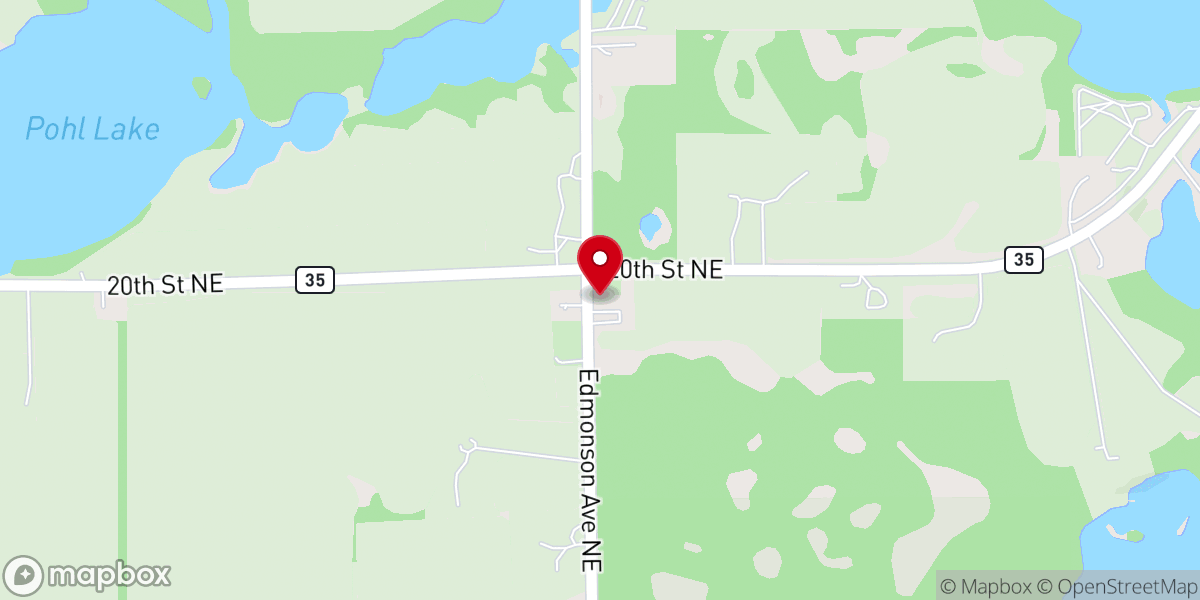 Map showing location of Immanuel Lutheran Church