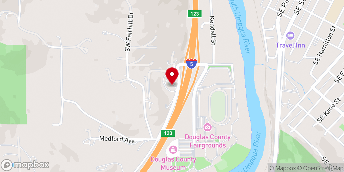 Map showing location of I-5 Church of Christ