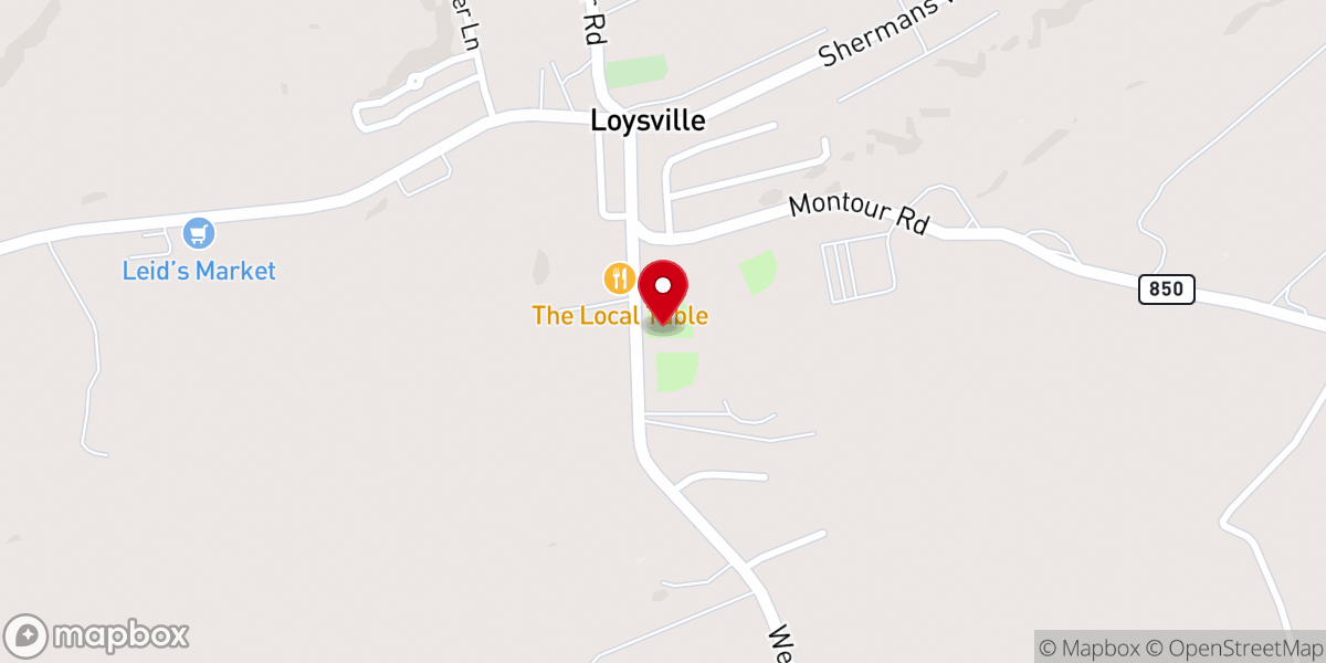 Map showing location of Perry county softball association
