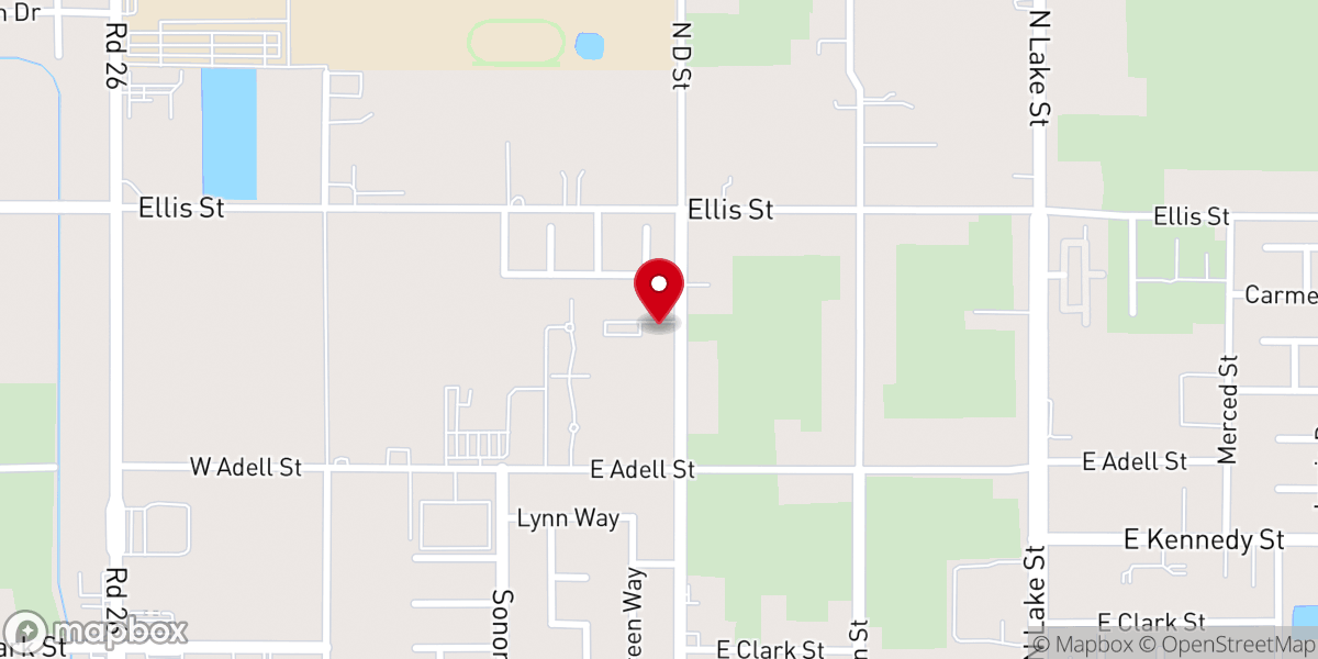 Map showing location of Madera Grace Tabernacle