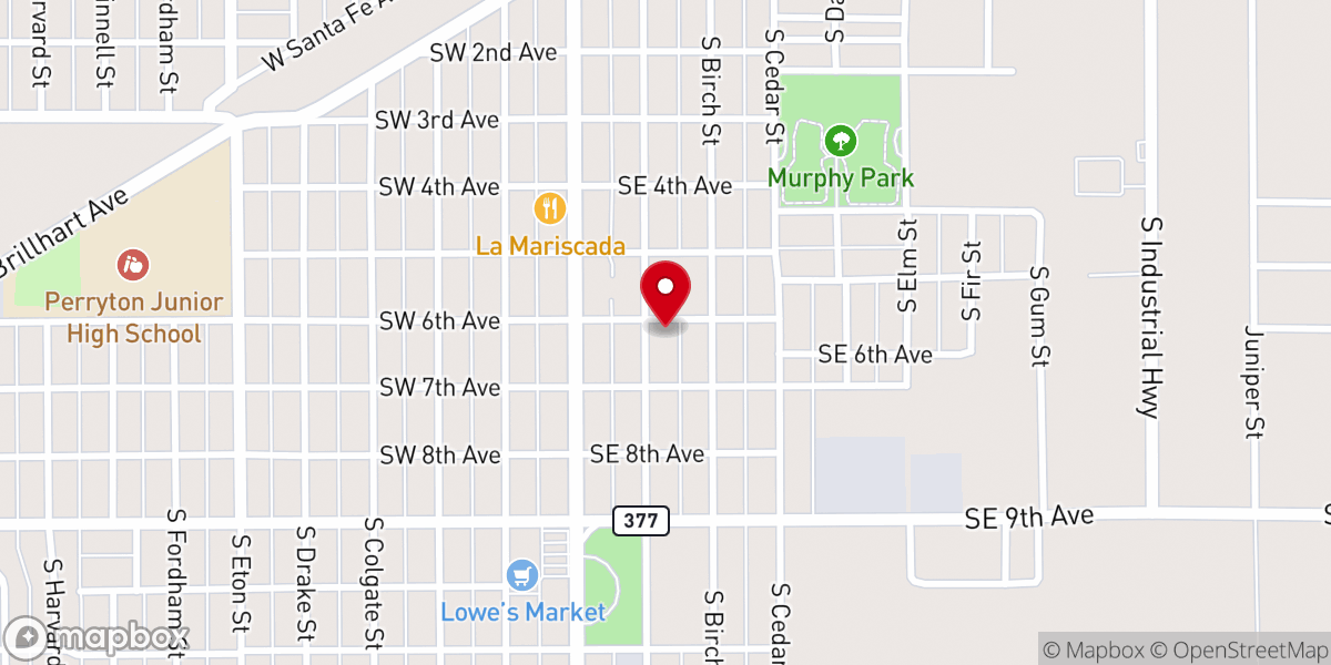 Map showing location of Cornerstone Church of God