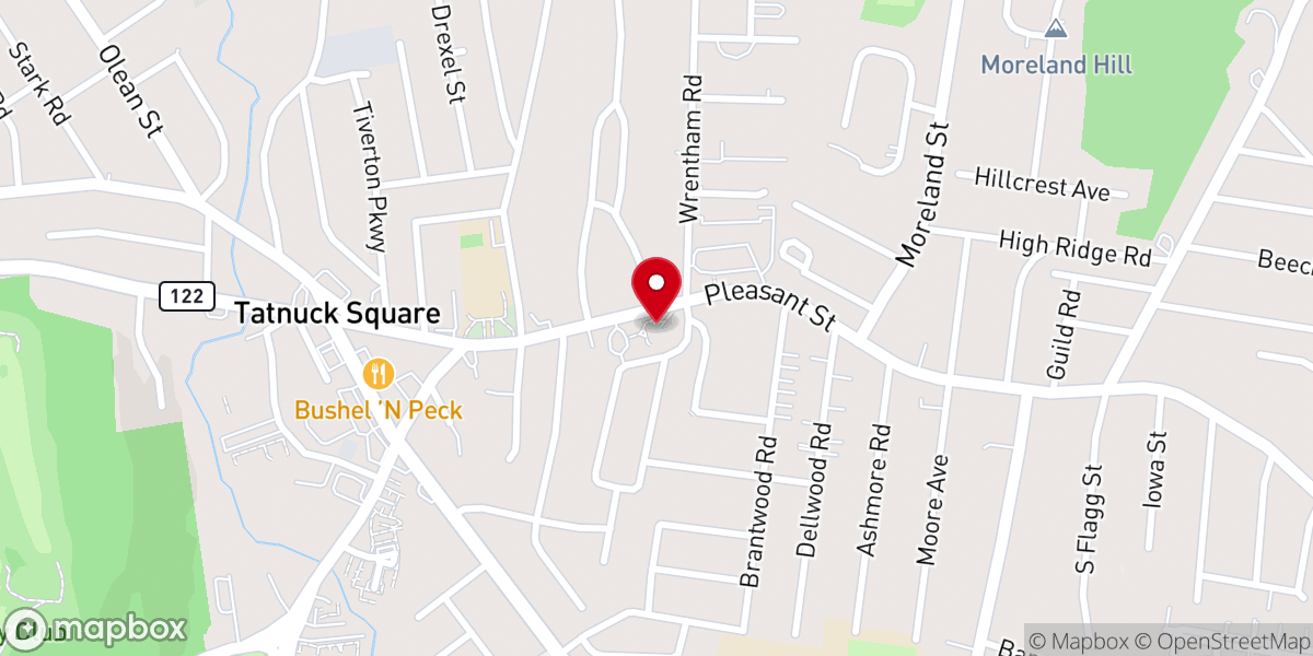 Map showing location of Christ the King Catholic Church