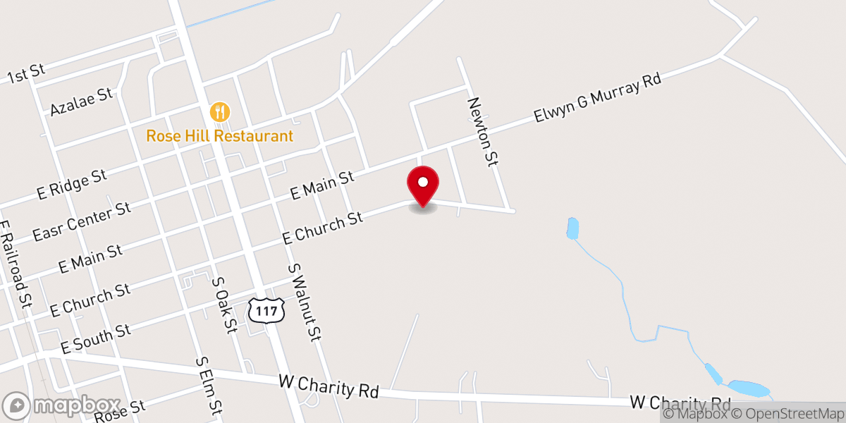 Map showing location of Rose Hill Private Pool
