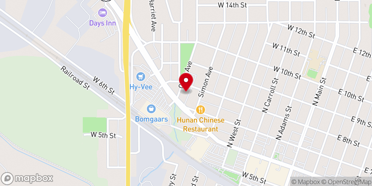 Map showing location of 712 Youth Center
