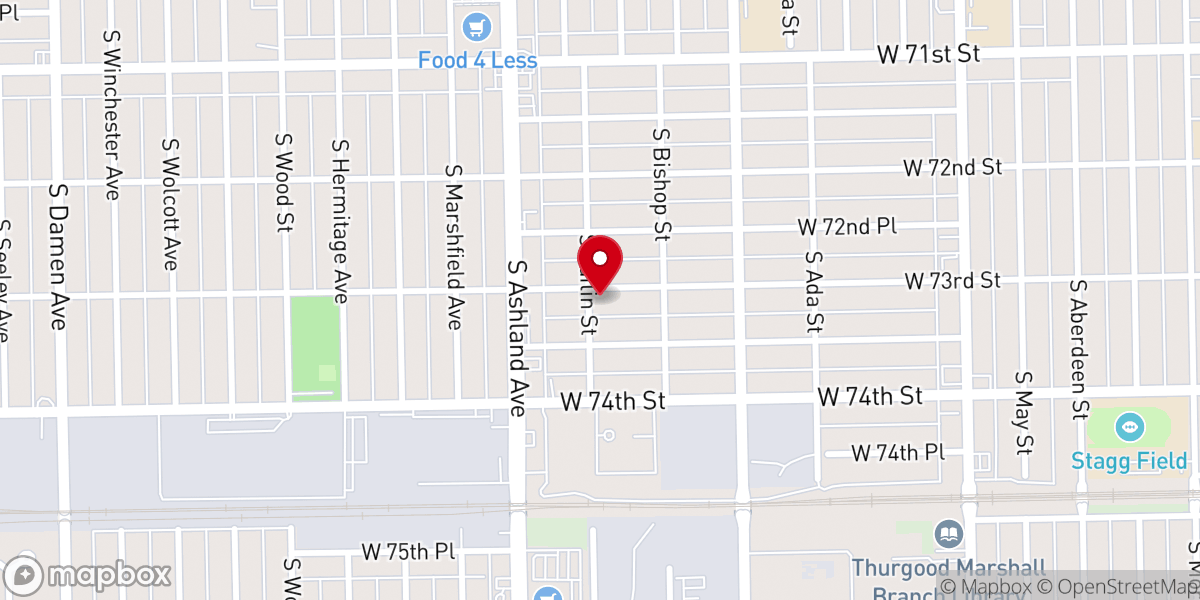 Map showing location of First Mennonite Church