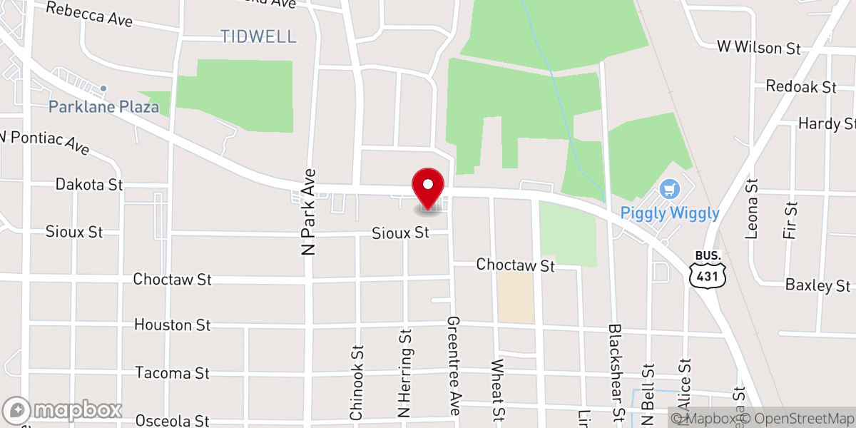 Map showing location of St. Michael Orthodox Church