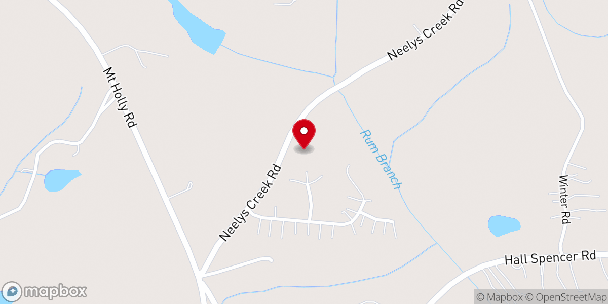 Map showing location of Mount Calvary AME Zion Church