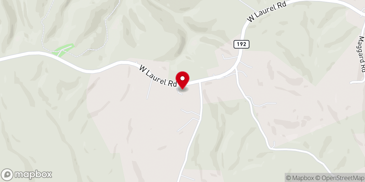 Map showing location of Moores Chapel Baptist Church