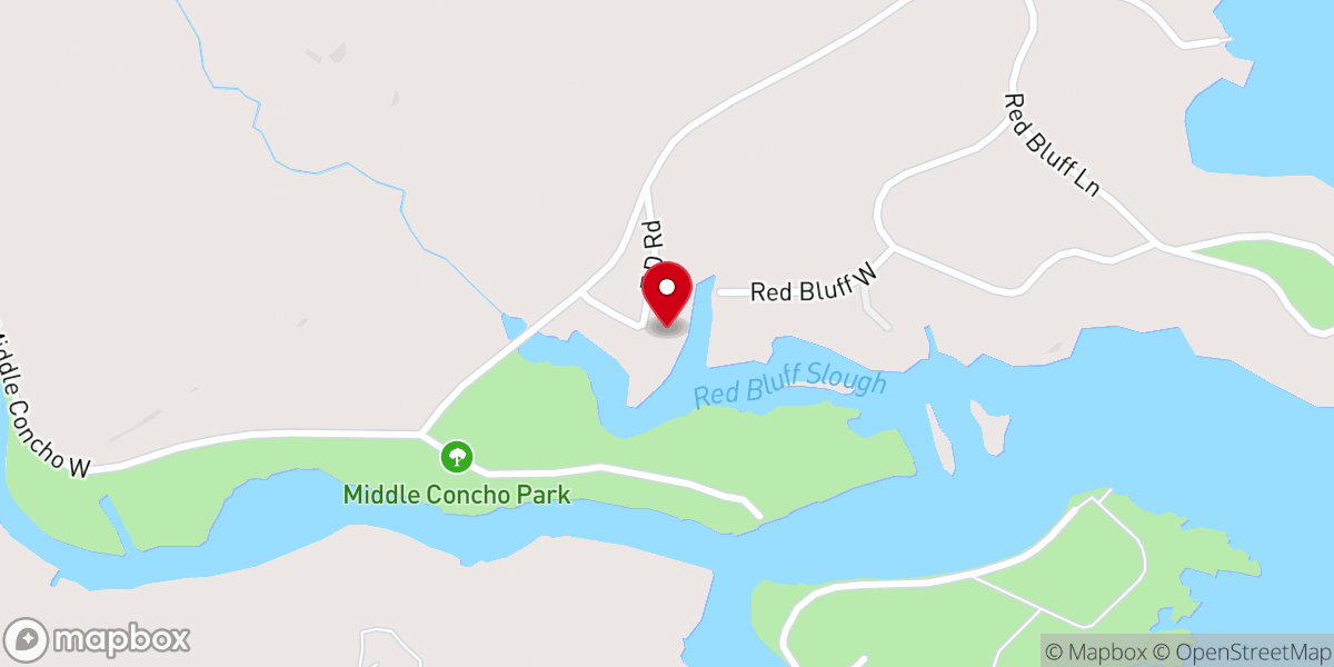 Map showing location of Hideout on Lake Nasworthy