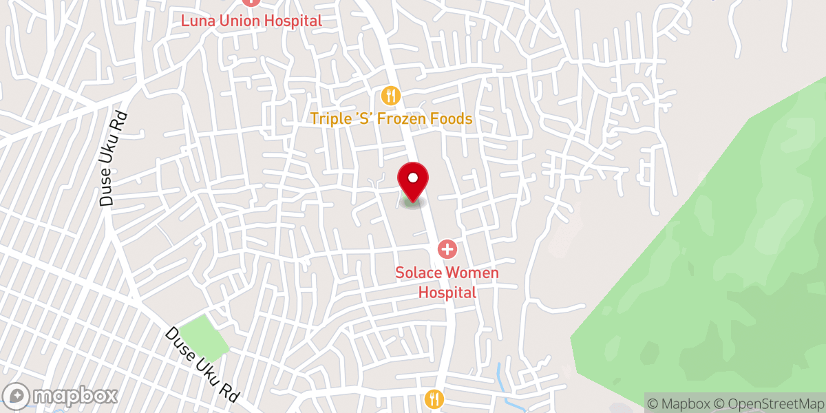 Map showing location of Baptist Science Grammer School