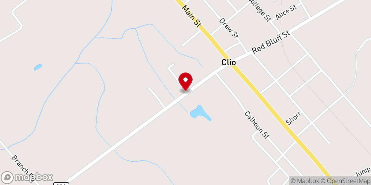 Map showing location of Trinity Church