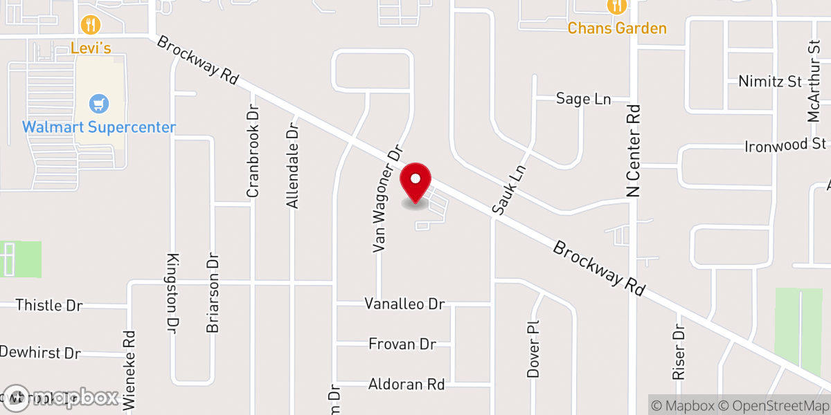 Map showing location of Good Shepherd Lutheran Church and Early Childhood Center