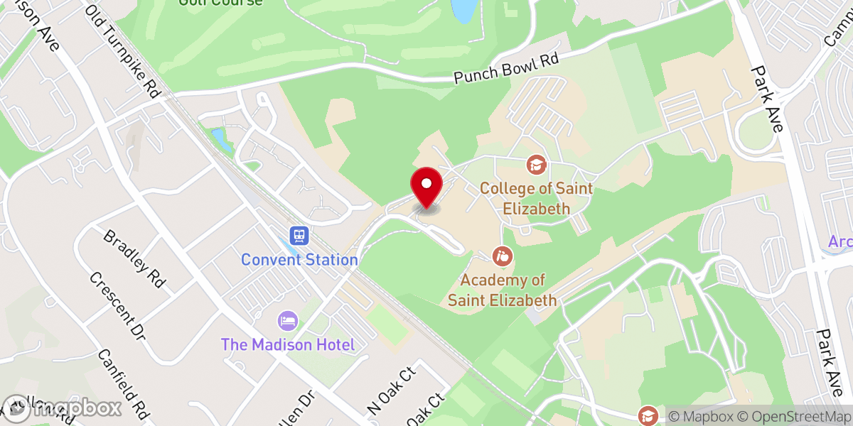 Map showing location of Holy Family Chapel