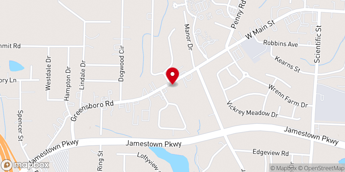 Map showing location of UpperRoom Faith Sanctuary