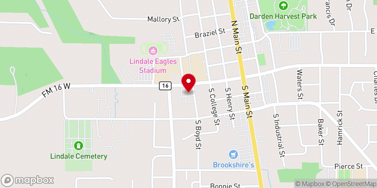 Map showing location of We Care Thrift Shop