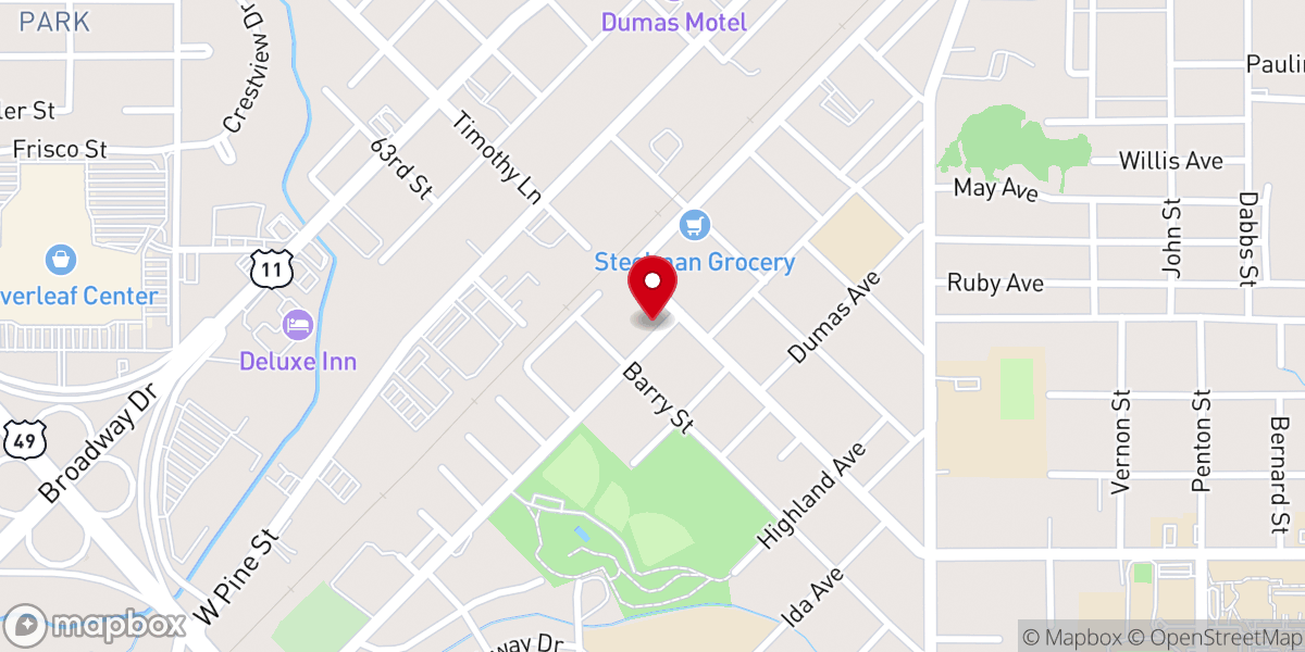 Map showing location of St James Christian Methodist Epis