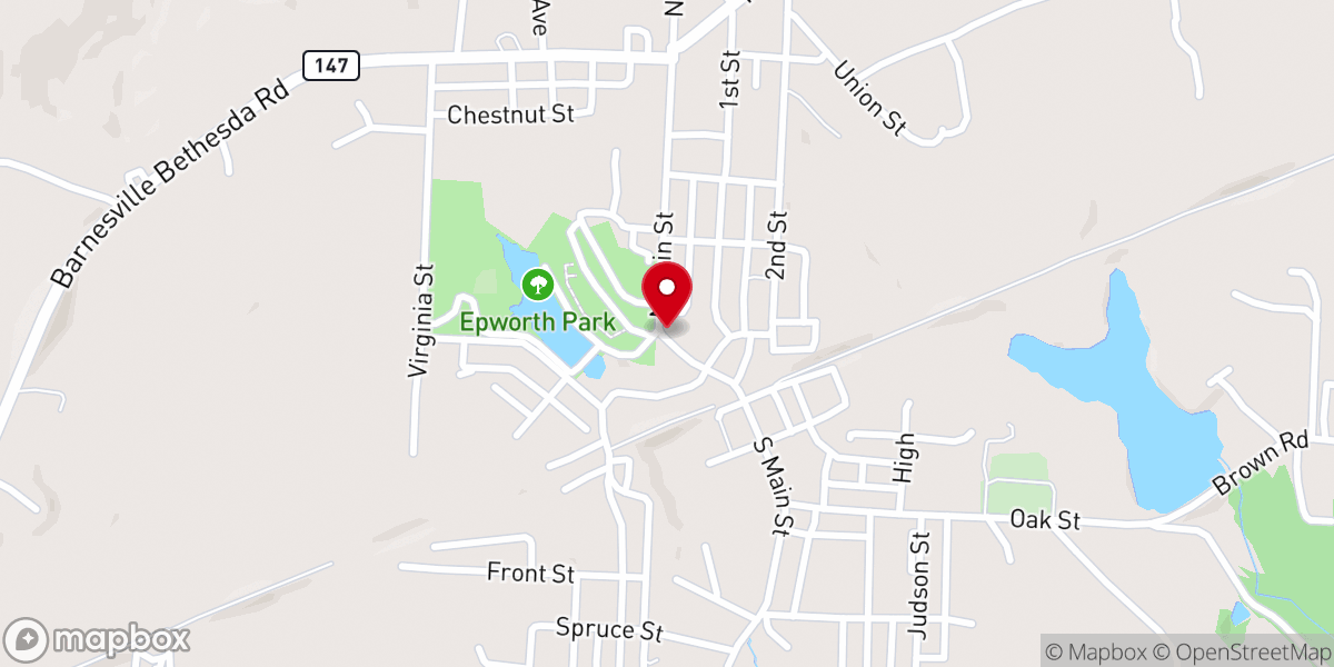 Map showing location of Real Life Community of Faith