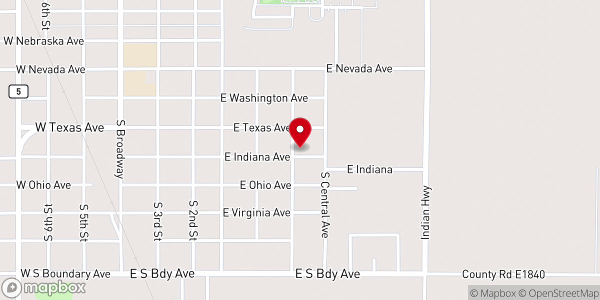 Map showing location of Walters Calvary Baptist Church