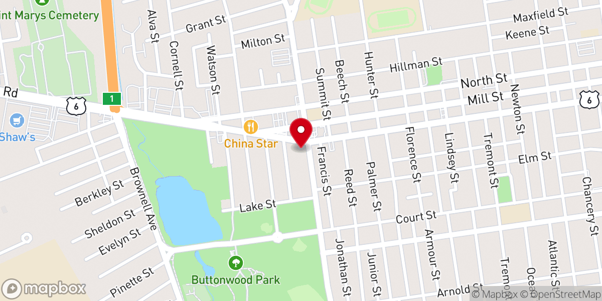 Map showing location of St Paul's United Methodist Church