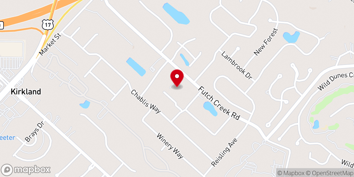 Map showing location of Anchor Baptist Church