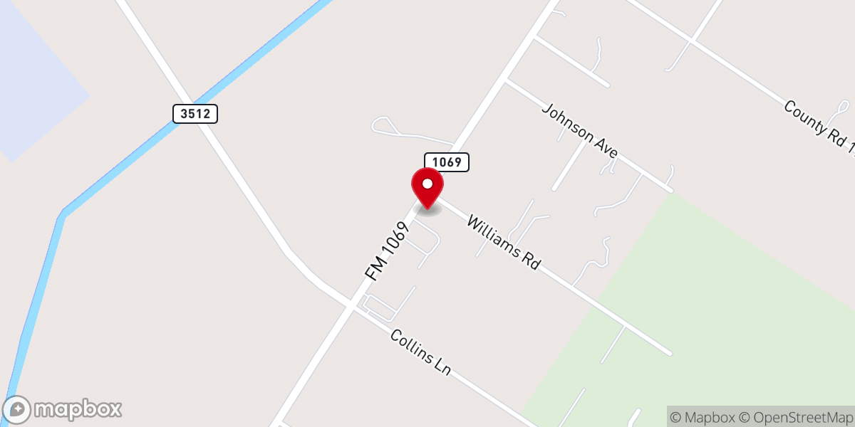 Map showing location of Texas Pride Sports Bar and Grill