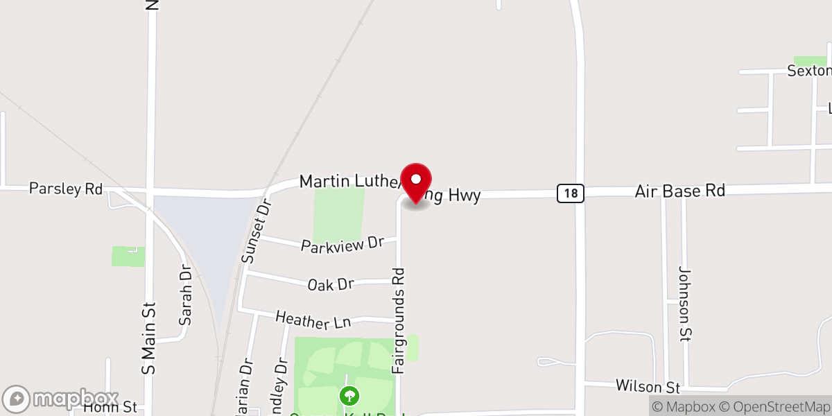 Map showing location of Bethel Church