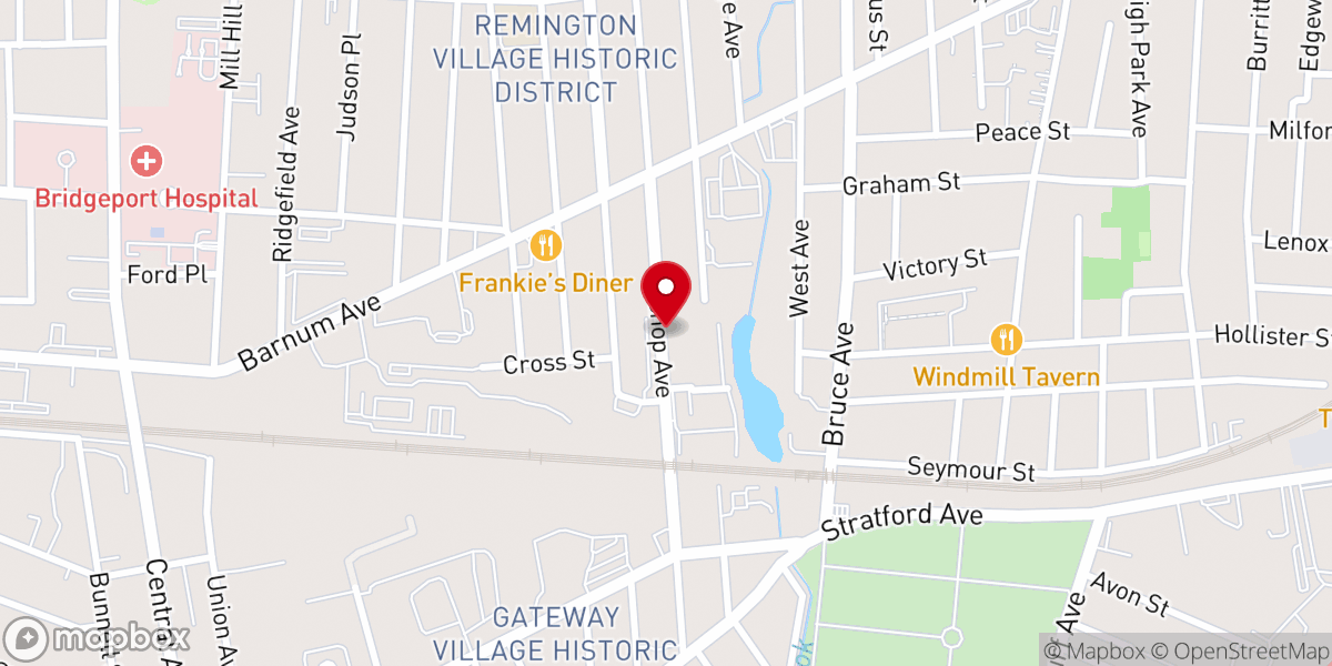 Map showing location of Stratford New Testament Church