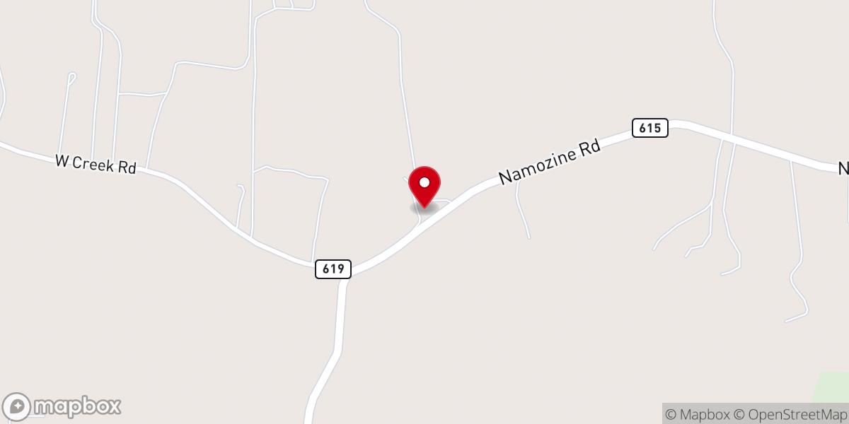 Map showing location of Mount Calvary Church