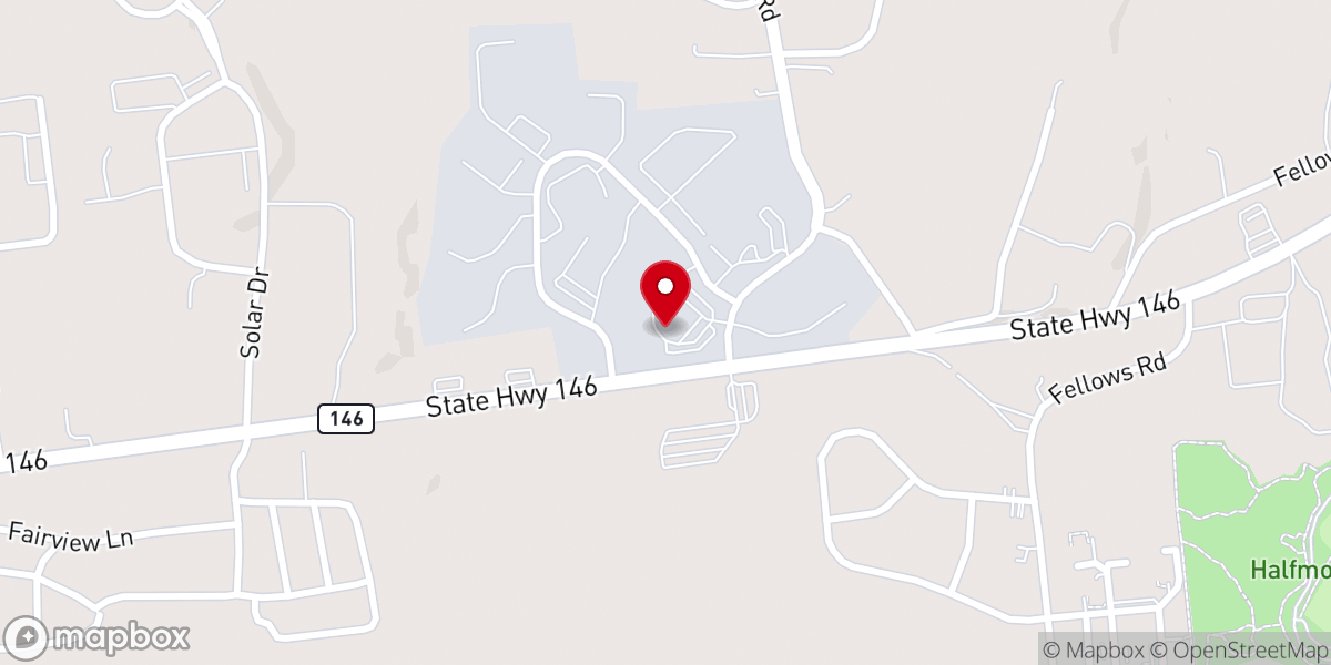 Map showing location of Grace Fellowship - Halfmoon Campus