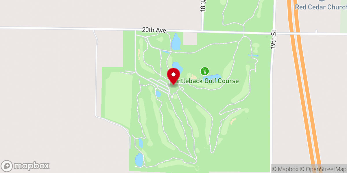 Map showing location of Turtleback Golf Course