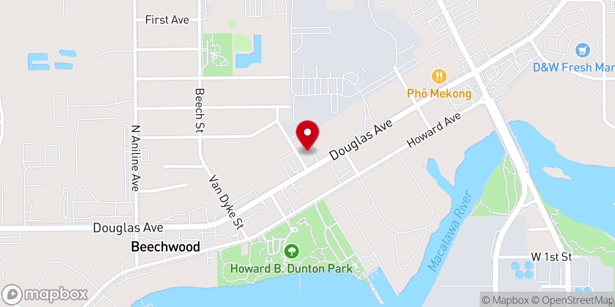 Map showing location of Harbor Church