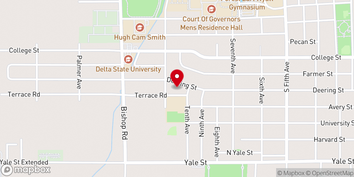Map showing location of St. Luke United Methodist Church