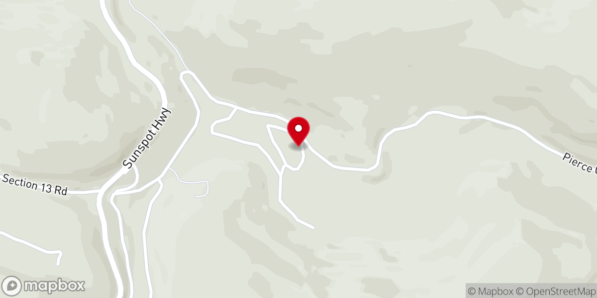 Map showing location of Aspendale Mountain Retreat Center