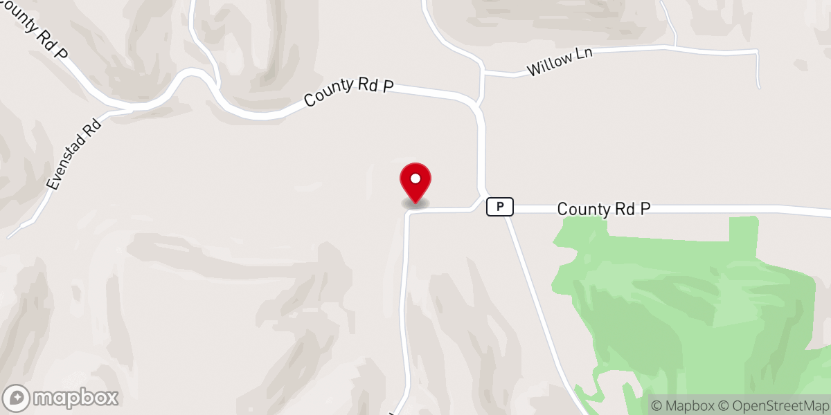 Map showing location of Dell United Methodist Church