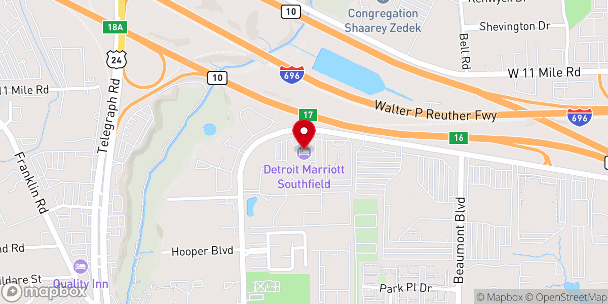 Map showing location of Hope Kingdom Church