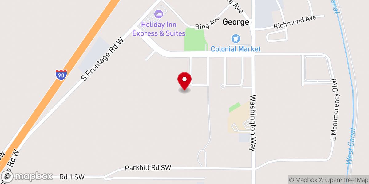 Map showing location of Church of God of Prophecy