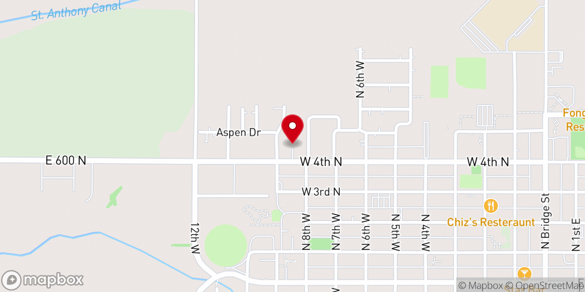 Map showing location of Upper Valley Bible Church Pantry - Food Distribution Center