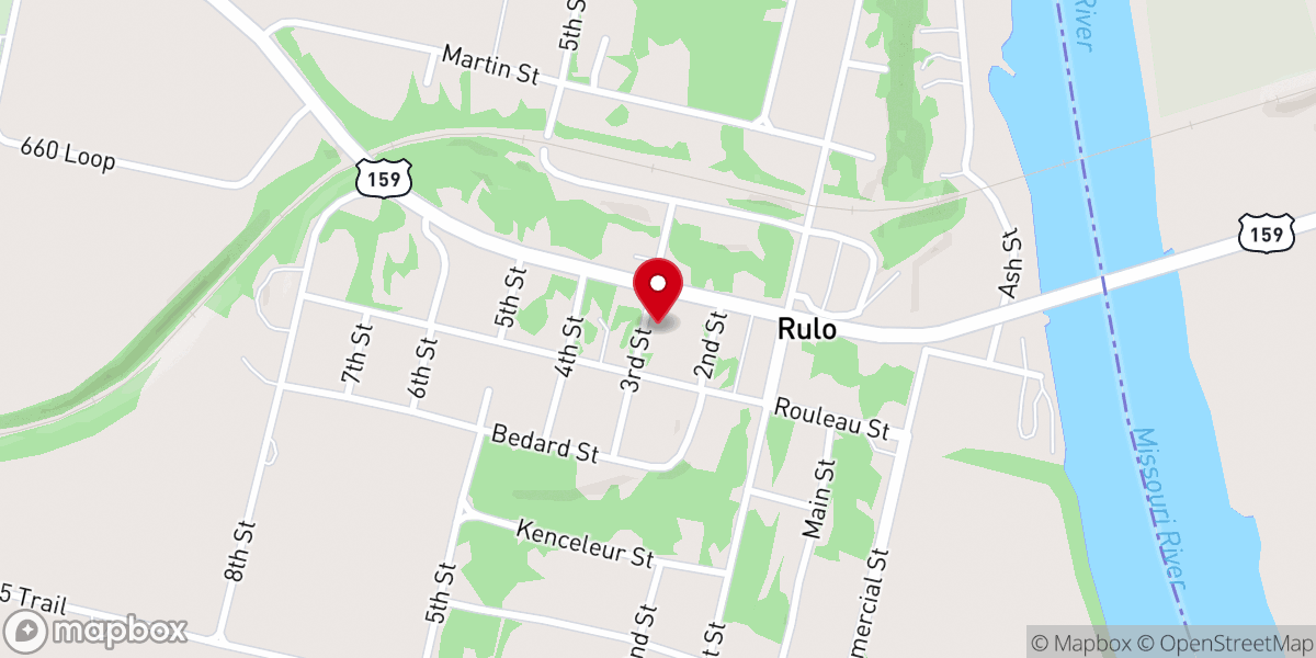 Map showing location of Riverside Fellowship Church