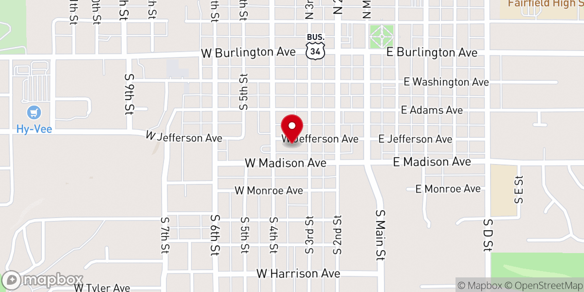 Map showing location of The Gathering Place
