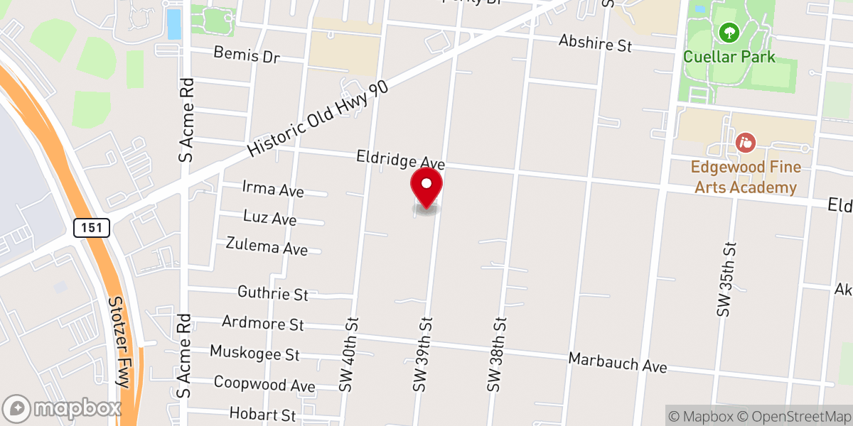 Map showing location of St Gabriel Catholic Church
