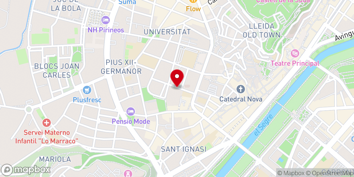 Map showing location of Misioneras Auxiliares de la Iglesia