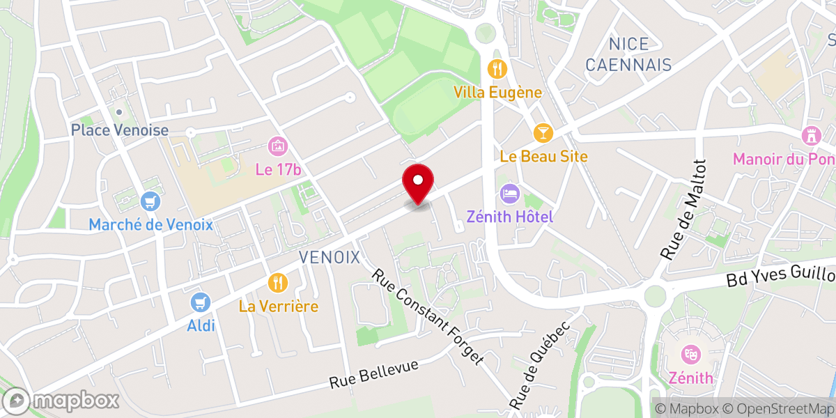 Map showing location of Paroisse Sainte-Claire de l’Ouest de Caen